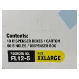 1 Case (900 each) NEW Digitcore FL12-5 FrontLine Powder-Free Textured Nitrile Exam Gloves - Size XXLarge