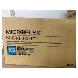 1 Case (1000 each) NEW Ansell MK-296 Microflex Midknight Powder-Free Nitrile Examination Gloves - Size XS