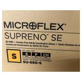1 Case NEW Ansell SU-690 Microflex Supreno SE Powder-Free Nitrile Examination Gloves - Size Small