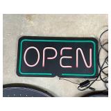 Set Of 3 Light-Up LED “OPEN” Signs For Store Or Restaurant – Bold, Bright, And Eye-Catching – Perfect For Grabbing Attention And Boosting Walk-In Traffic – Great Condition!