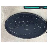 Set Of 3 Light-Up LED “OPEN” Signs For Store Or Restaurant – Bold, Bright, And Eye-Catching – Perfect For Grabbing Attention And Boosting Walk-In Traffic – Great Condition!