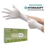 1 Case (1000 each) NEW Ansell TQ-601 Microflex Soft White Nitrile Examination Gloves - Size XS 5 1/2 - 6