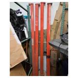 A lot of 4 Heavy-duty Industrial 98" Long High-Quality Pallet Racks/Beams (USED)