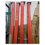 A lot of 4 Heavy-duty Industrial 98" Long High-Quality Pallet Racks/Beams (USED)
