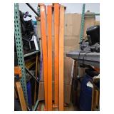 A lot of 4 Heavy-duty Industrial 98" Long High-Quality Pallet Racks/Beams (USED)