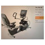 Spirit Fitness CRS800S - Recumbent Stepper, swivel seat, requires power. Soled online for over 4500