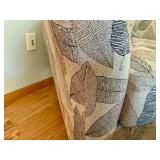 Flexsteel Arm Chair and Ottoman - Leaf Design