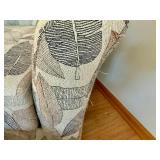 Flexsteel Arm Chair and Ottoman - Leaf Design