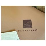 Flexsteel Arm Chair and Ottoman - Leaf Design