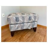 Flexsteel Arm Chair and Ottoman - Leaf Design