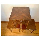 Set of 3 Wood Plant Stands