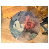 Lot of Misc. Wooden Stools - Including Rooster/Chicken