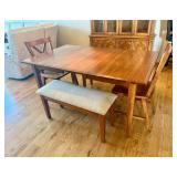 Rustic Hickory Eagle Mountain Handmade Dining Room Table w/leaves