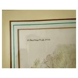 Louis Claude 1940s Color Etchings (Signed)