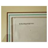 Louis Claude 1940s Color Etchings (Signed)