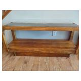 Glass/Wood Sofa/Entry Table