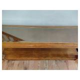 Glass/Wood Sofa/Entry Table