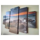Sunset 5pc Wall Art