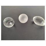 Sports Themed Glass Paperweights