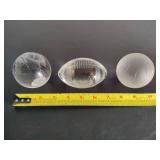 Sports Themed Glass Paperweights