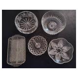 Glass/Crystal Serving Bowls/Trays