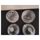 Crystal Vase & Covered Bowls