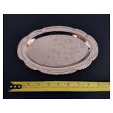 MCM Silver Tone Serving Trays & Bowl