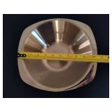 MCM Silver Tone Serving Trays & Bowl