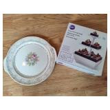 Dessert Three-Tier and Round Serving Tray