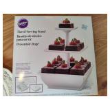 Dessert Three-Tier and Round Serving Tray