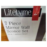 Mirrored Candle Wall Display & Believe Sign