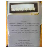 Mirrored Candle Wall Display & Believe Sign