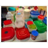 Reusable Tupperware & Asst Plastics
