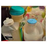 Reusable Tupperware & Asst Plastics