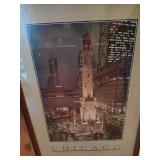 Framed Photo of Historic Chicago Water Tower