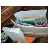 Desk Chair, Plastic Floor Mat & Office Supplies