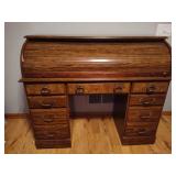 Gorgeous Wood Roll Top Desk