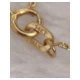 14K Necklace & Gold/Diamond Pendant