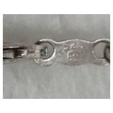 Silver Key Pendant & Chain Stamped 925