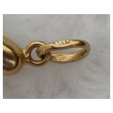 14K Tooth Shaped Pendant & Stud Earrings