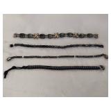Three Magnet Bracelets & One String Bracelet
