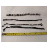 Three Magnet Bracelets & One String Bracelet