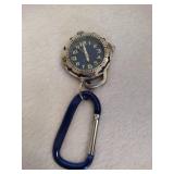 Stainless Steel Clip-On Watch