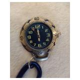 Stainless Steel Clip-On Watch