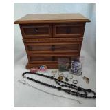 Jewelry Box w/Asst Costume Jewelry