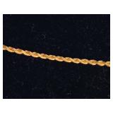 14K Yellow Gold Rope Necklace