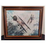 WW1 Flyboy vs Green Tailed Albatross Framed Art