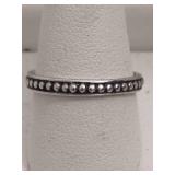 Silver Beaded Band Stamped 925