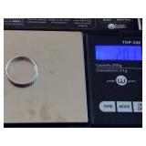 Silver Beaded Band Stamped 925