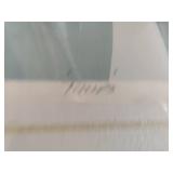 Embossed Floral Framed Art - Signed with COA